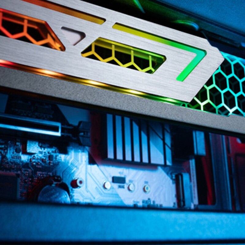 Graphics Card Bracket RGB Support Frame ARGB Sync jack Video Card Sag Holder/Holster Bracket Automatic Color-changing