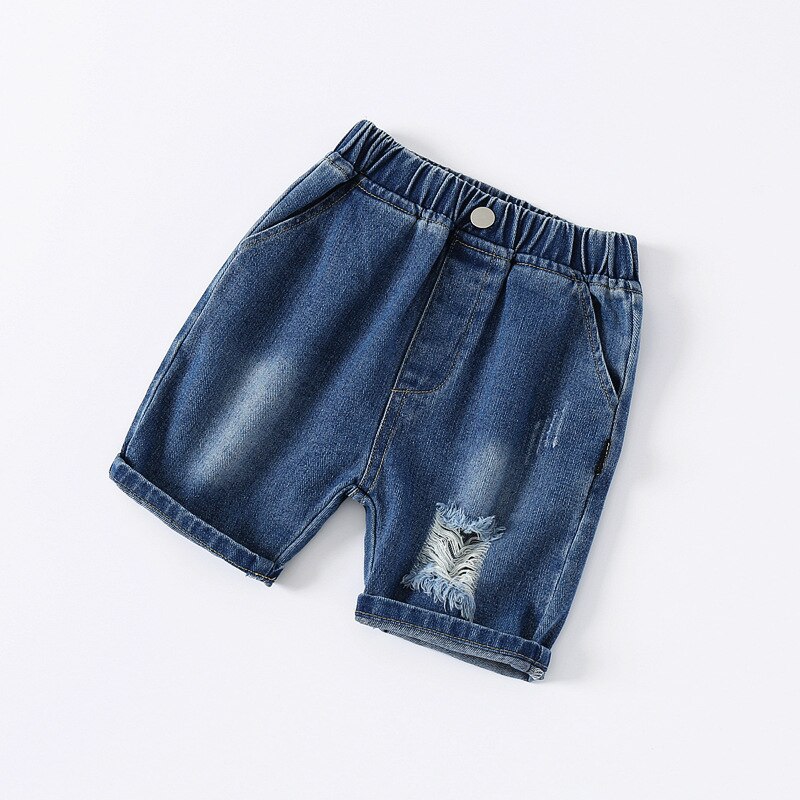 Pantaloncini di Jeans per ragazzi strappati Jeans estivi al ginocchio in cotone pantaloni per bambini pantaloni per bambini vestiti per bambini per bambini