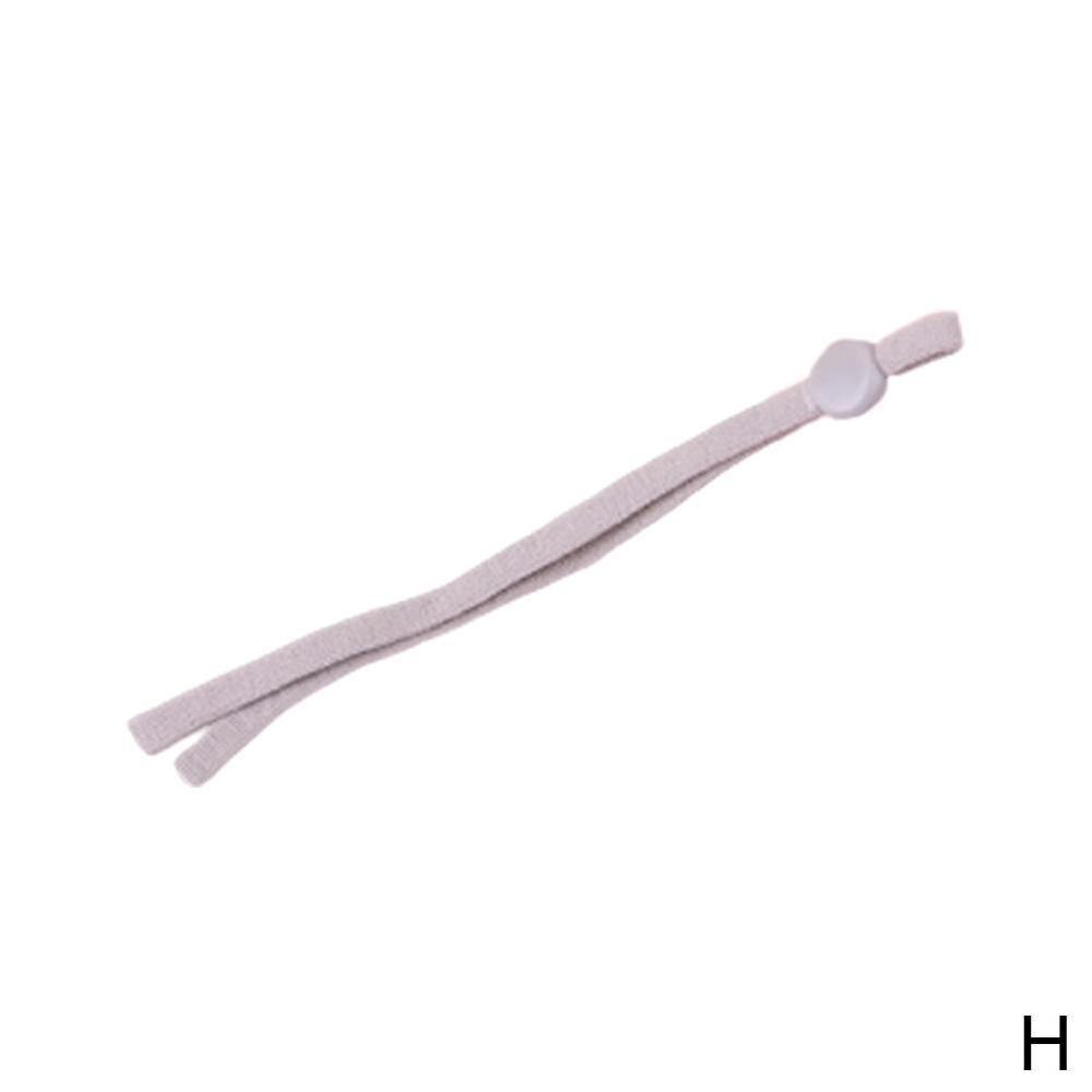 10/30/50 Pcs réglable masque couture élastique bande cordon lanière boucle faisant extensible casque antibruit fournitures de travaux manuels avec boucle d'oreille corde W0A3: H