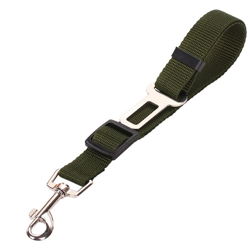 Huisdier Veiligheidsgordels Verstelbare Duurzaam Nylon Hond Voertuig Medium Honden Voor Leash Seat-Riem Riem Grote Veiligheid Kleine automobiel: army green