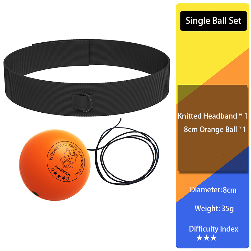 Neue Boxen Speed Ball Kopf-montiert PU Punch Ball MMA Sanda Training Hand Auge Reaktion Gym Sandsack Muay Thai boxeo Weichen Ball: YELLOW