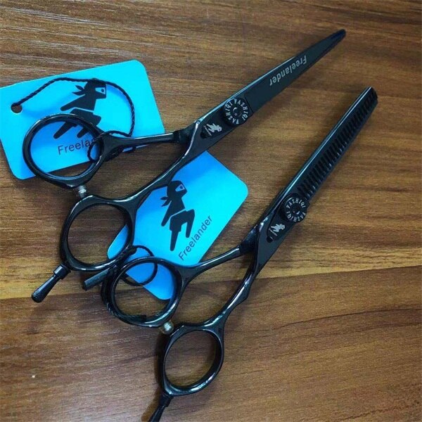 6.0 Inch Hair Scissors Barber Hairdressing Scissors Hair Cutting Shears For Barbershop: FL-6B set bag