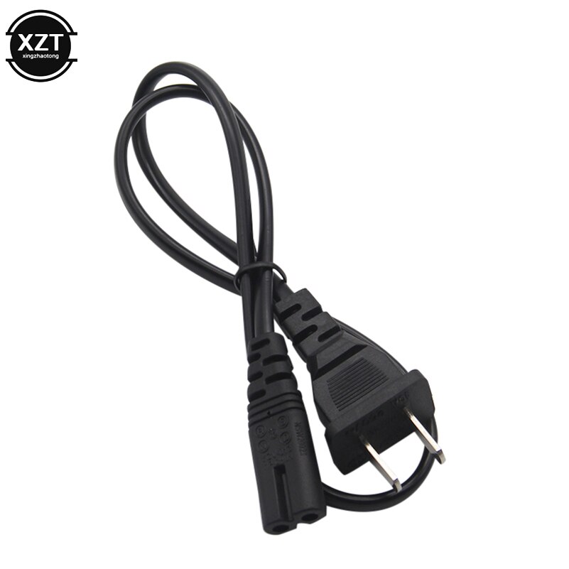 IEC 2ft 2-Prong 2 Pin AC US plug Voeding Cable Lead Wire oplaadkabel Cord voor Desktop Laptop PS2/3/4