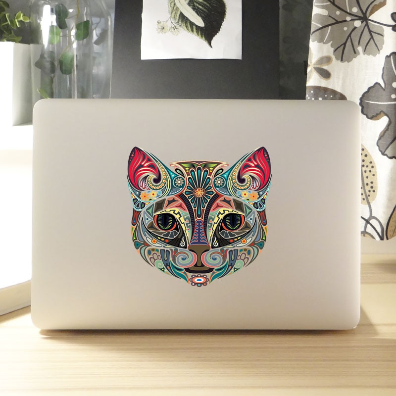 Edelstein Katze Laptop Aufkleber für Apfel Macbook Luft Profi Retina 11 12 13 14 15 zoll Mi Aufkleber Notizbuch HP Dell Mac Buch Haut Aufkleber
