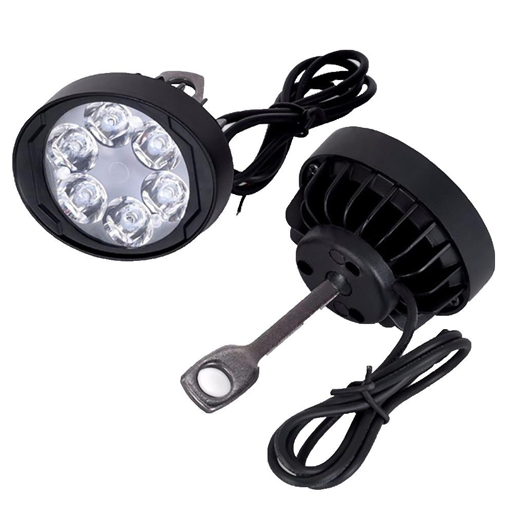 2Pcs 6LED Motorcycle Headlight DRL Spotlights Super Bright LED Lamp Fog Light 6.3cm x 5.2cm x 4.2cm　Motorcycle Accessories