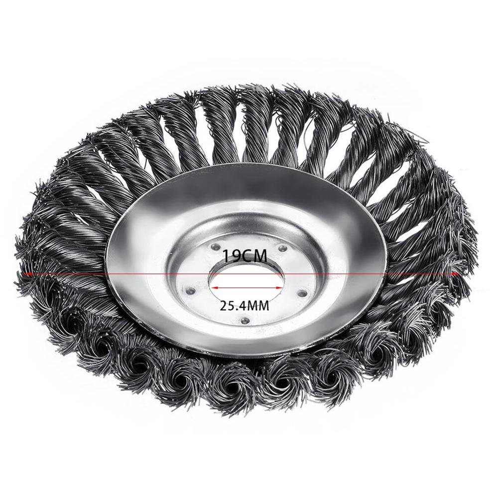 6 zoll Rasenmäihr Kopf Stahl Draht Gras Trimmer Kopf Gardern Energie Werkzeuge Zubehör Gras Cutter Maschine Ersetzen Teile 1Stck