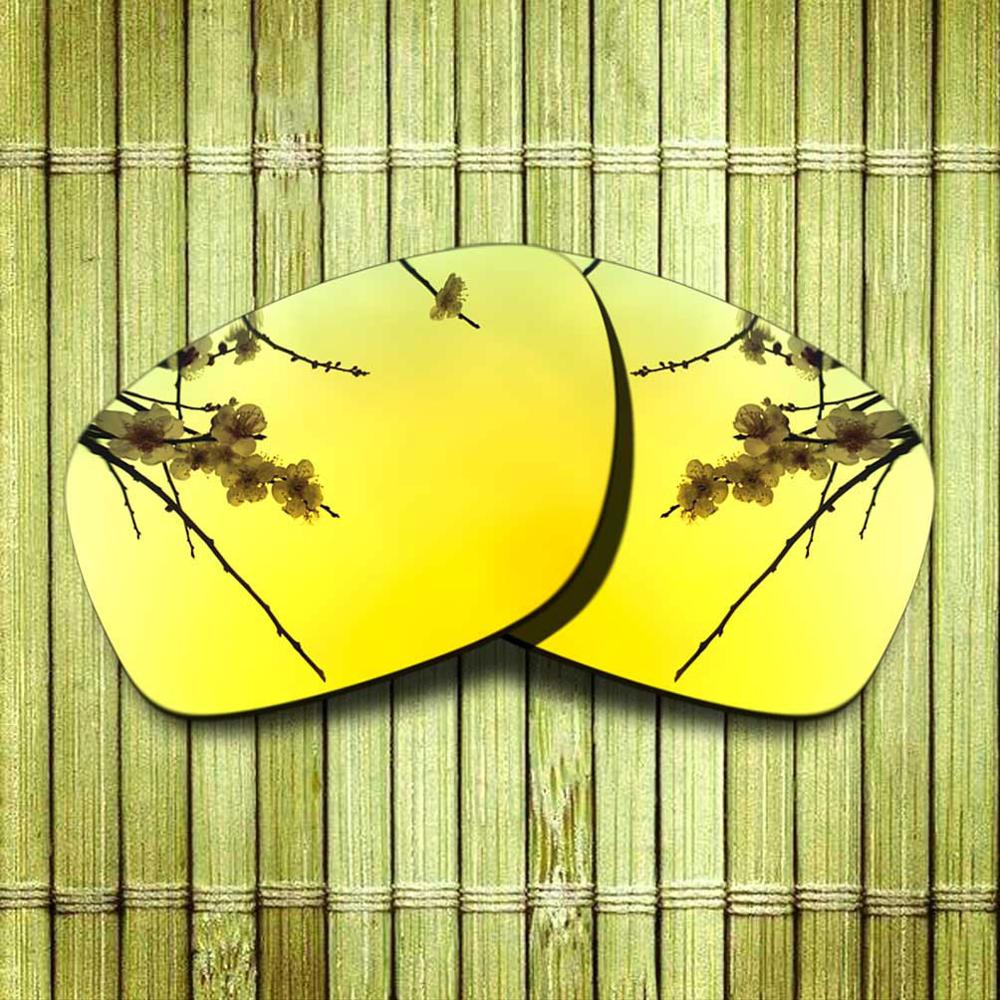 Polarized Replacement Lense For-Oakley Sliver Sunglasses Frame True Color Mirrored Coating - Options: Yellow