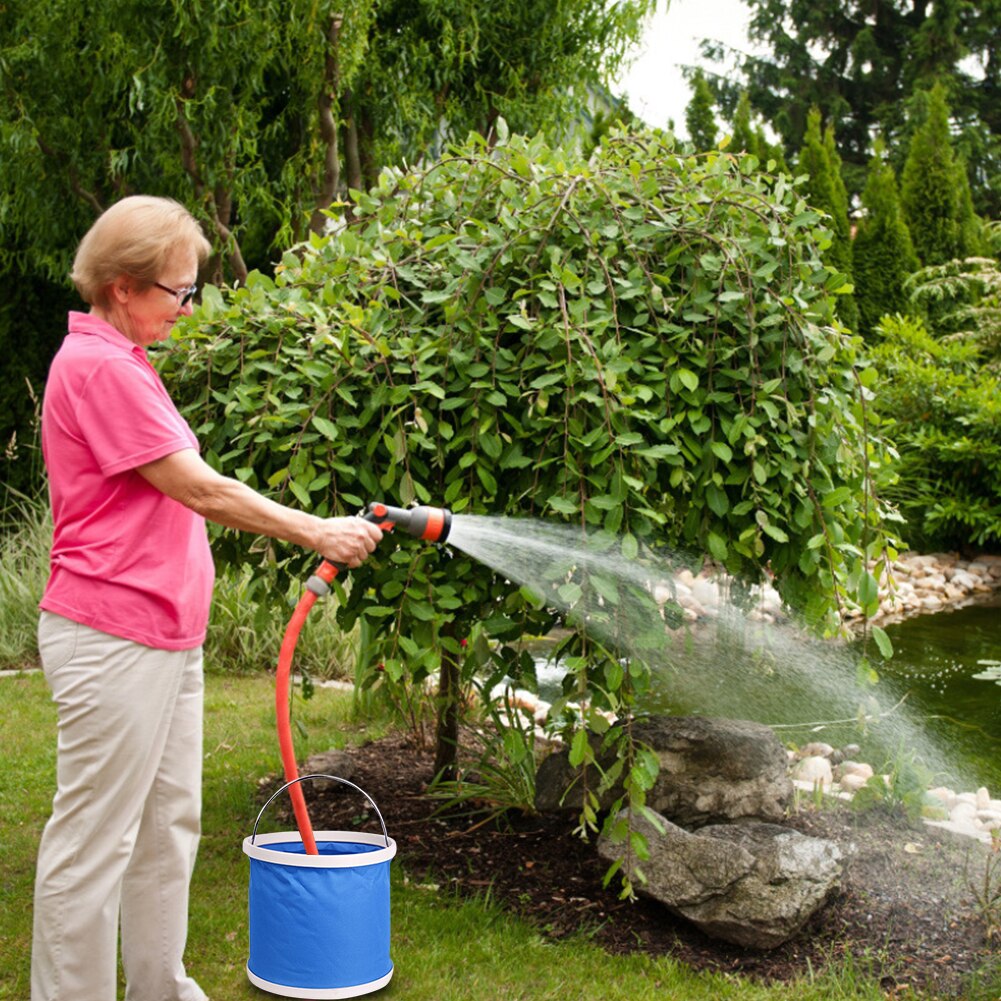 Collapsible Bucket Multifunction Portable Folding Bucket Water Container for Camping Fishing Boating Hiking