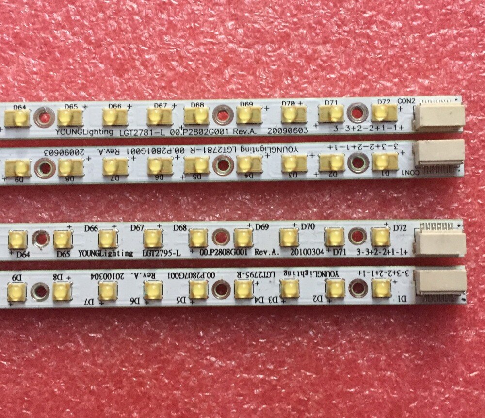 1 Pair 27" LGT2781-L LGT2781-R Compatible LGT2795-L LGT2795-R For Apple iMac LED Strip 36 LEDS 310MM