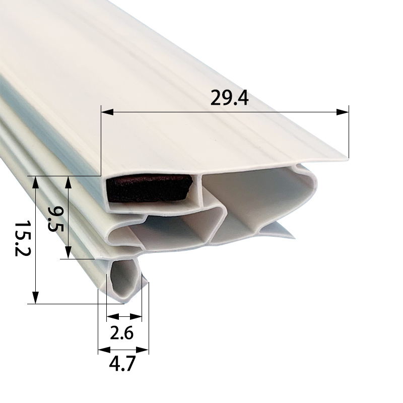2.5-10m Refrigerator refrigerator seal with low temperature and thickening magnetic door seal for commercial household use: M / grey