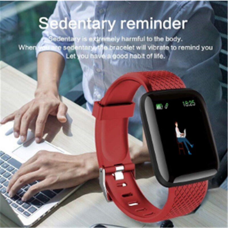 Smart Watch 116 Plus Color Screen Heart Rate Smart Wristband Sports Watch Men Smart Band Waterproof Smartwatch for Android iOS