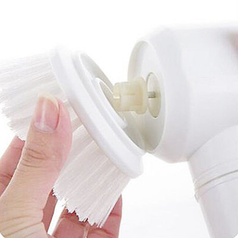 Handheld Plastic Elektrische Borstel voor Badkamer Tegels en Badkamer gezondheid Levert Huishouden 5 in 1 Keuken Schoonmaken Tool