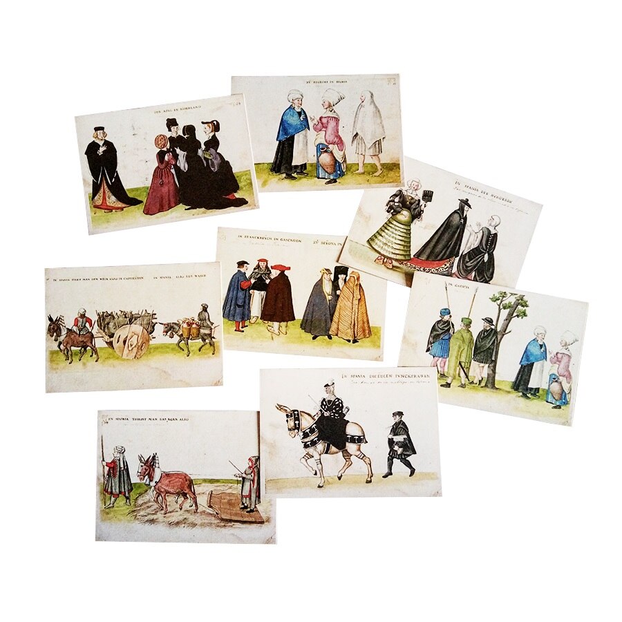 16 unids/lote vintage antiguo la postal de la vida artículos de colección postal decoración tarjeta de felicitación