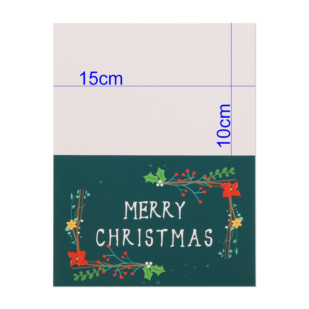 24 Pcs/lot Christmas Greeting Card Kids Christmas Blessing Greeting Cards Envelope Year Postcard Card Xmas Party