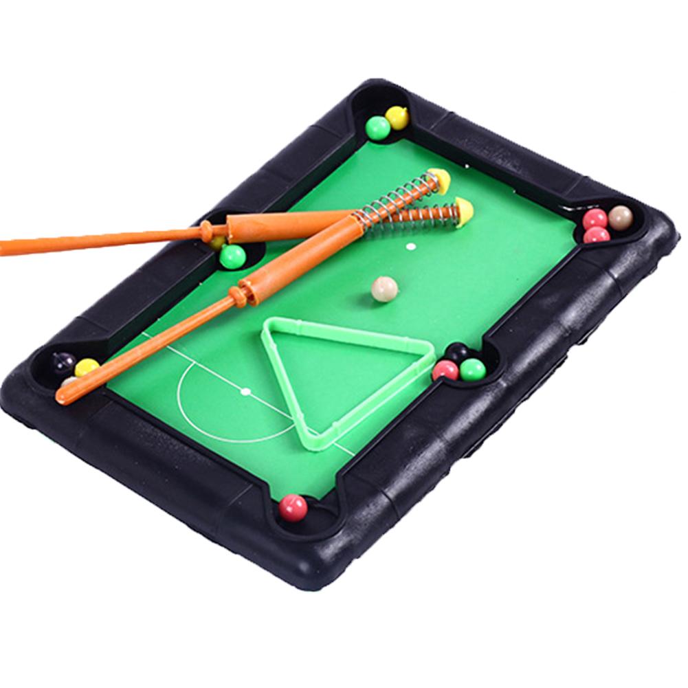 Sjove børn mini bord billard pool simulering bærbart desktop legetøjssæt