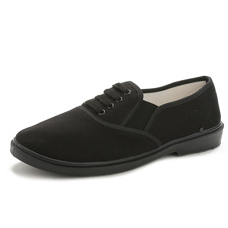 Zapatos Hombre Man Comfortable Slip on Anti Sikd Work Shoes Male All Black Spring & Autumn Shoes Soft Shoes E2192