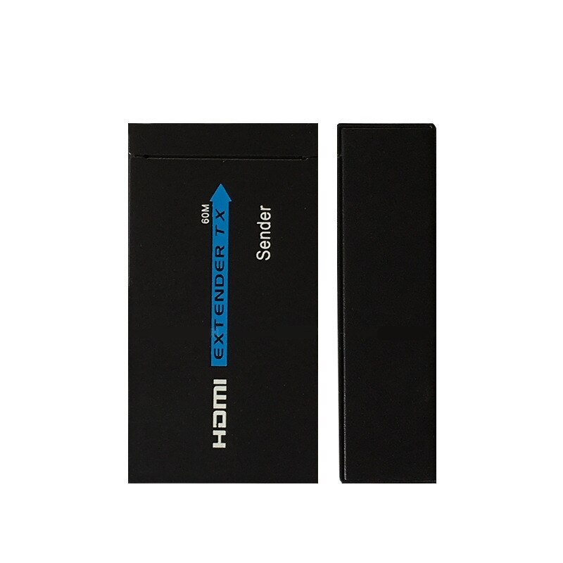 60M HDMI Extender 1080p 3D HDMI Transmitter Receiver over Cat 5e/6 RJ45 Ethernet Converter US EU Plug