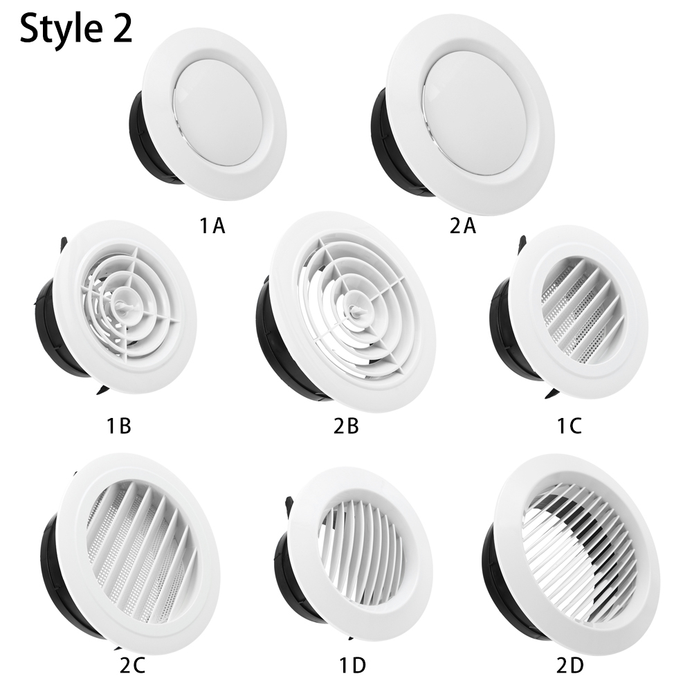 75/100/150Mm Buisventilatieroosters Luchtopening Deksel Extract Ventiel Grille Duurzame Luchtcirculatie Ventilatieopeningen Dop Huisdecoratie