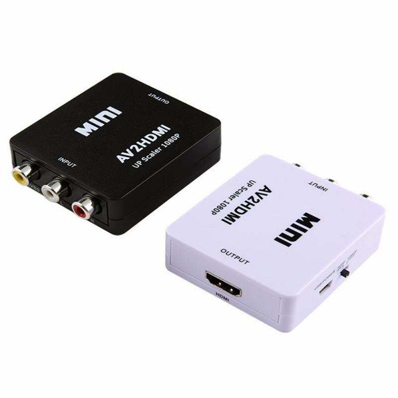 AV to HDMI Video Audio Converter AV2 HDMI RCA to HDMI 1080P Video Audio Converter HDMI Mini AV2HDMI Support Moniter TV