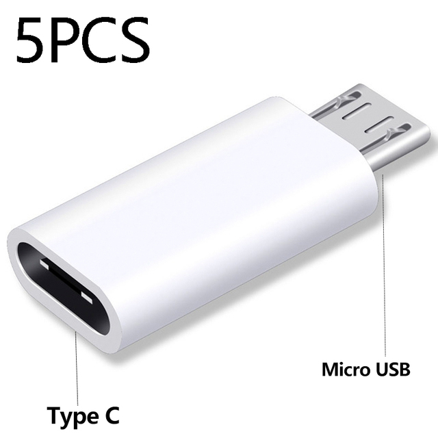 Connettore adattatore USB da tipo C a Micro USB Android per tablet telefono Convertitore da micro USB maschio a tipo C femmina per Xiaomi Huawei: Rosa