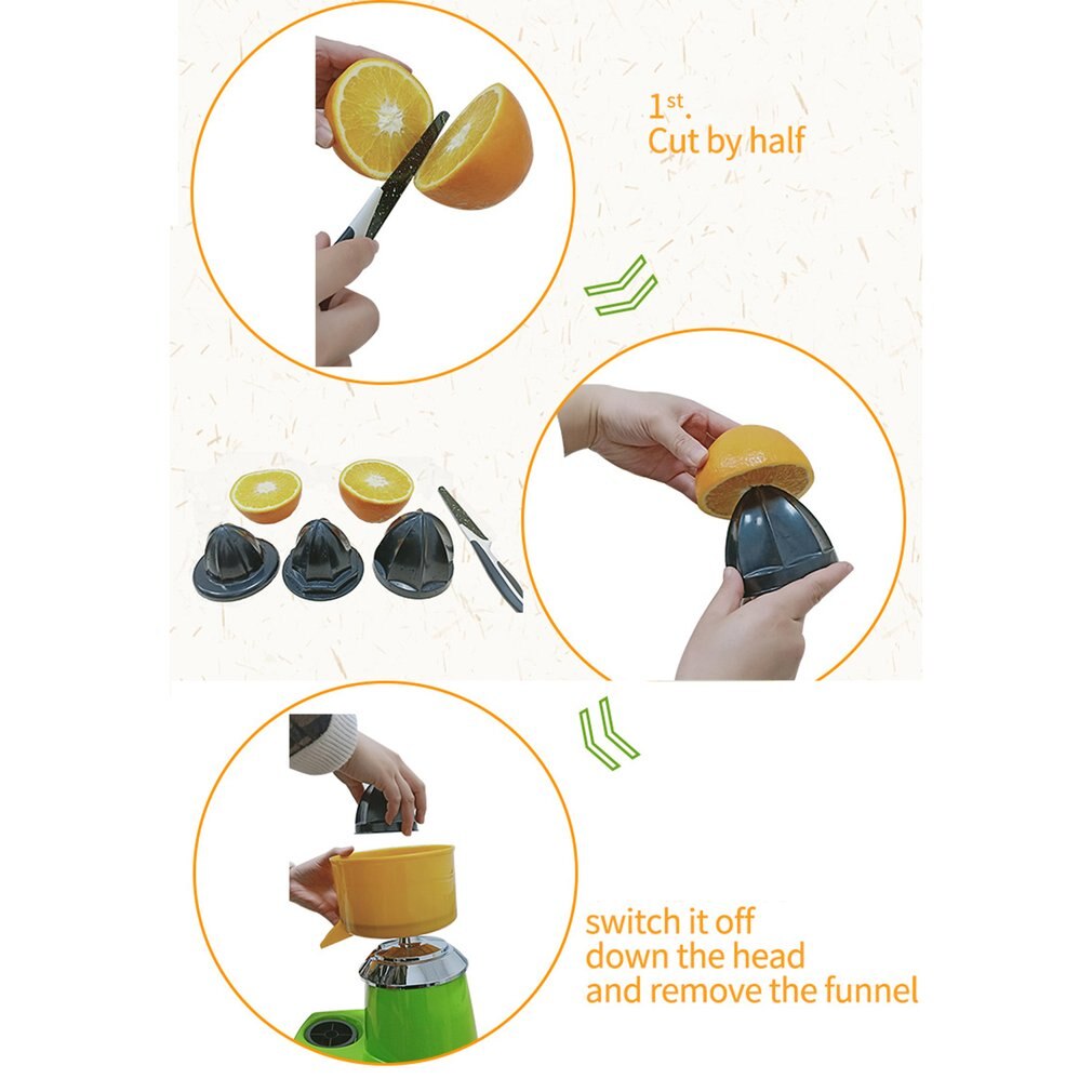 Jus d'orange Commercial machine à citron fruits et légumes presse-agrumes Machine de jus robot culinaire 280W 1200r/min