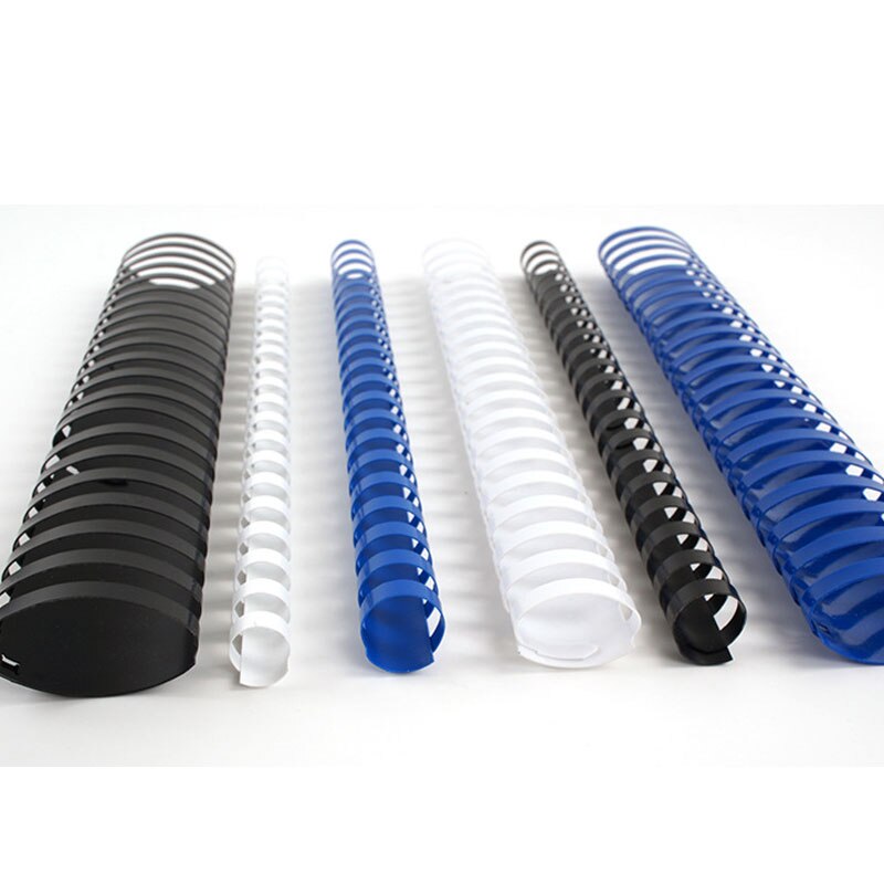 50Pcs/Lot Binding Rubber Ring 21 Hole A4 Document Loose-Leaf Binder 22-51mm PVC Coils Machine Special Punch Binding Supplies