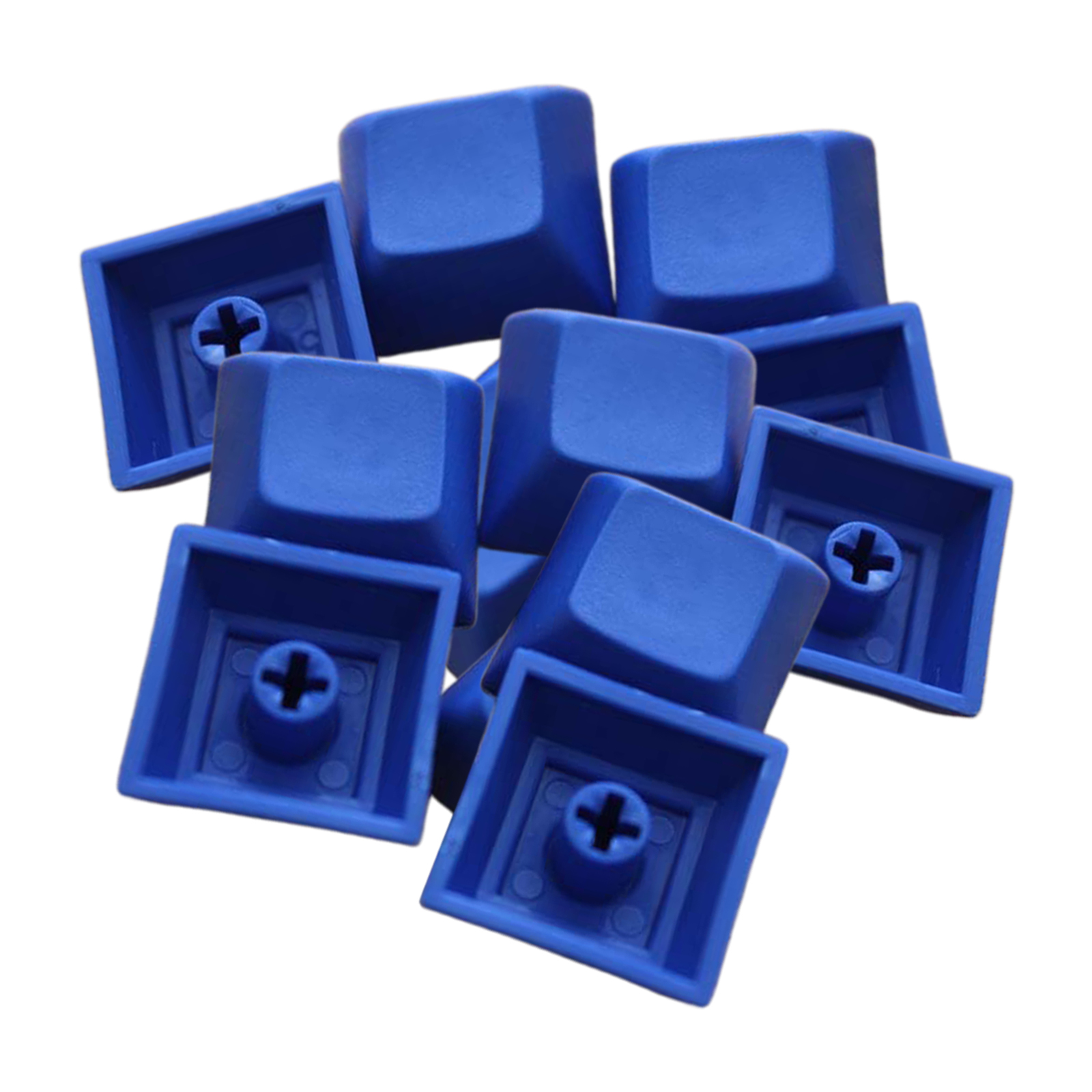 12 stk pbt dsa keycaps blank til mx switches mekanisk tastatur lake blue: Blå