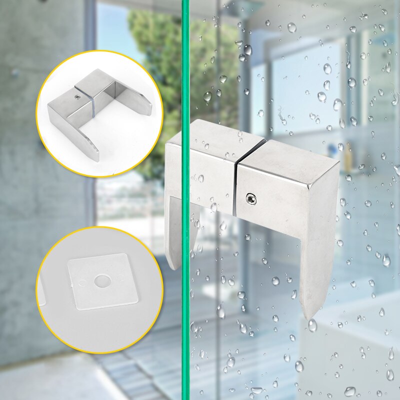304 Stainless steel Shower Room Glass Door glass cabinet handle bathroom door single door handle door black
