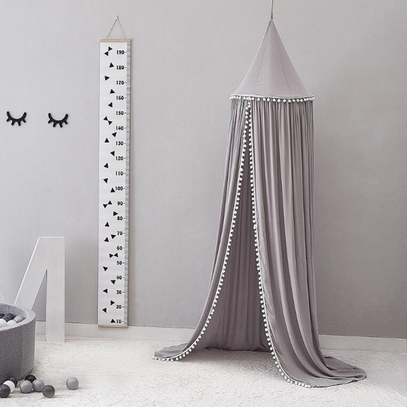 Kids Play House Tents Canopy Bed Curtain Baby Hanging Tent Crib Children Room Decor Round Hung Dome Mosquito Net Bed Valance