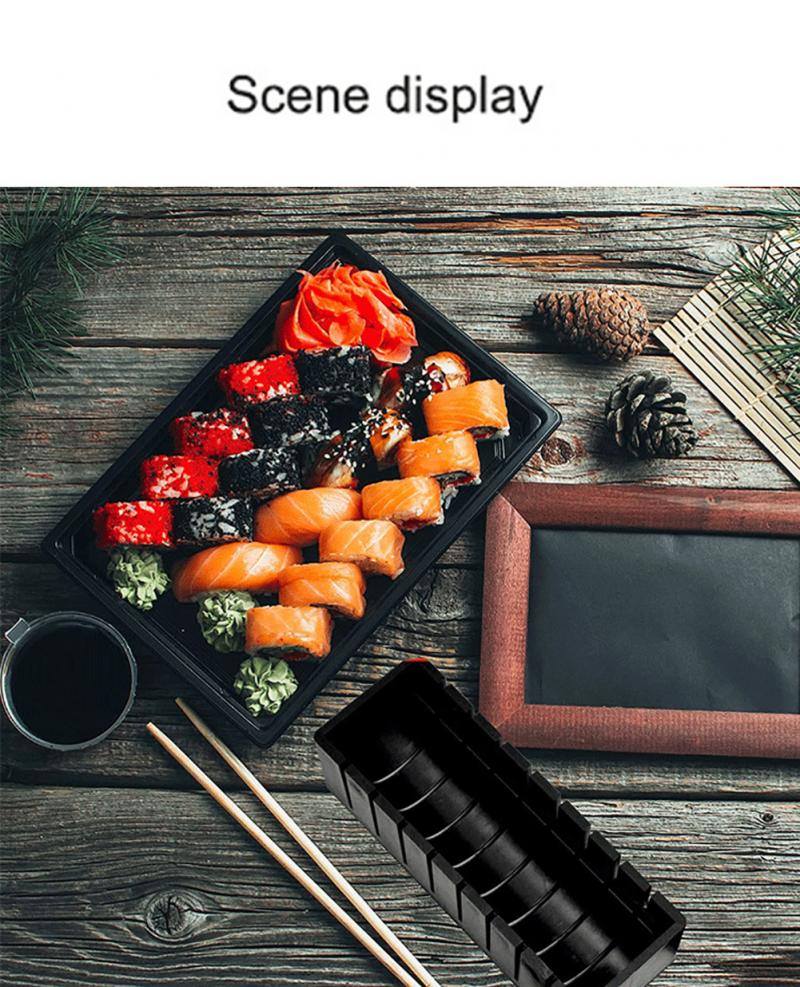 1 sæt sushi maker kit sushi form ris rulle form plast køkken komplet sushi rulle værktøjs sæt mad gør det selv køkken gadgets