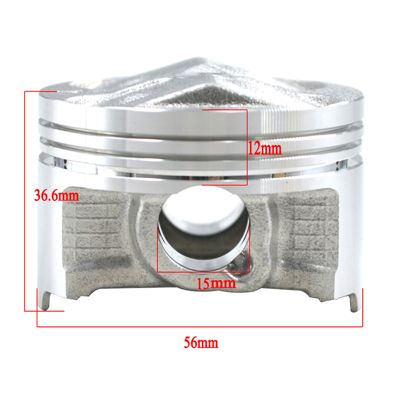 Motorcycle Cylinder Bore Size 56~57mm Piston Rings Kit For Yamaha FZ400 FZR400RR FZR400RR SP 3TJ 4YR 400RR