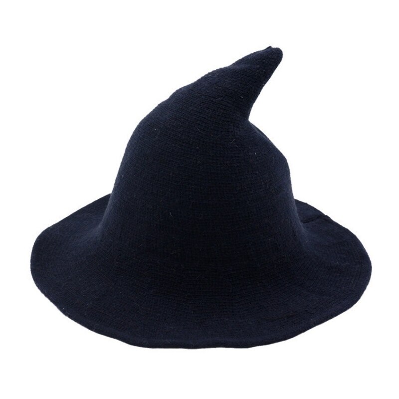 Hats For Party Kinitted-Wool Halloween Wizard Witch Hat Masquerade Cosplay Costume Halloween Hats Show Decoration: ZQ