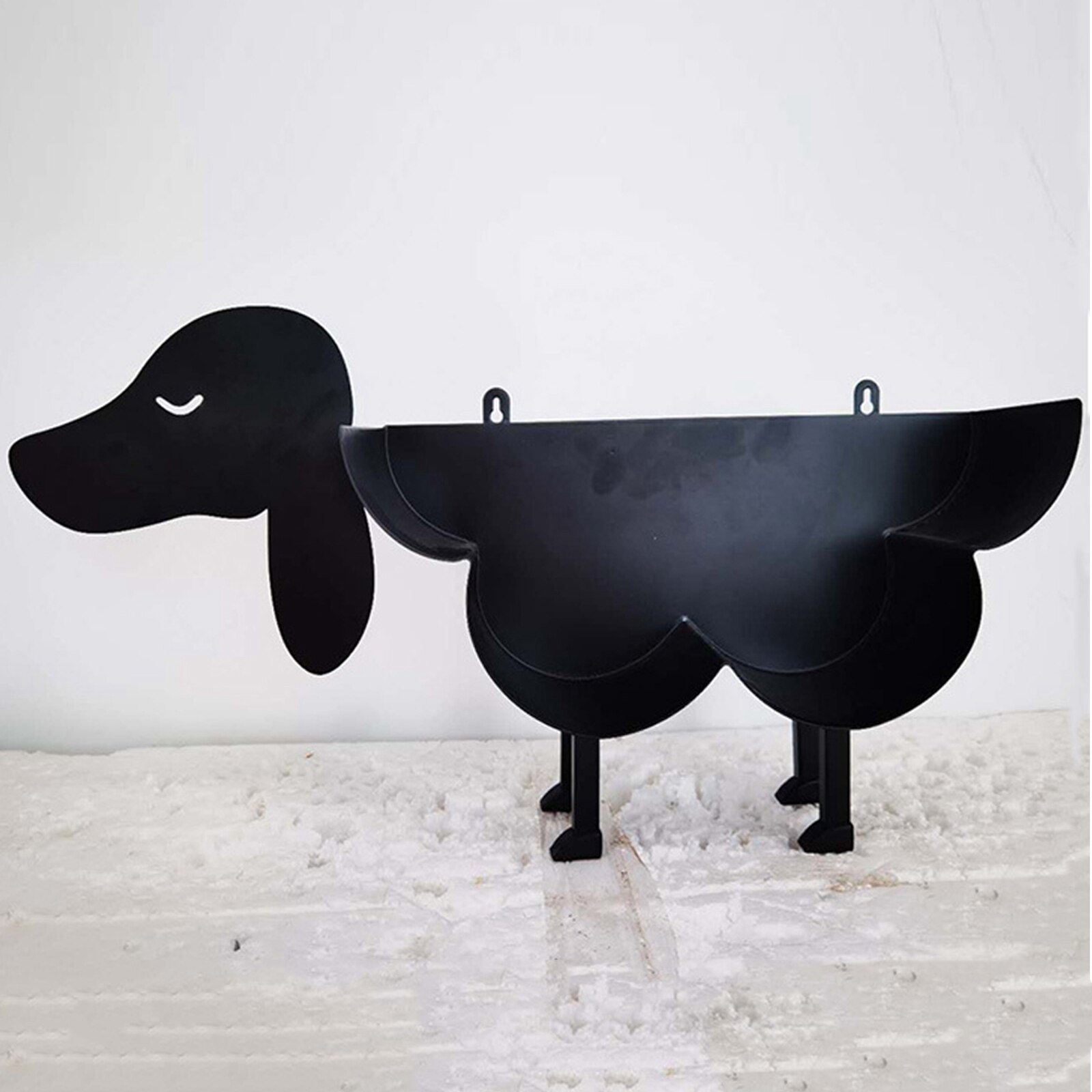 Black Animal Shape Toilet Roll Holder Paper Rack Roll Paper Towel Holder Stand Bathroom Home Storage Freestanding Ornaments: Dog