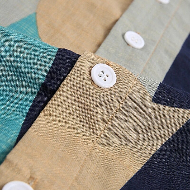 Bestverkochte product in heren multicolor casual overhemd met korte mouwen plus size camisas para hombre herenkleding