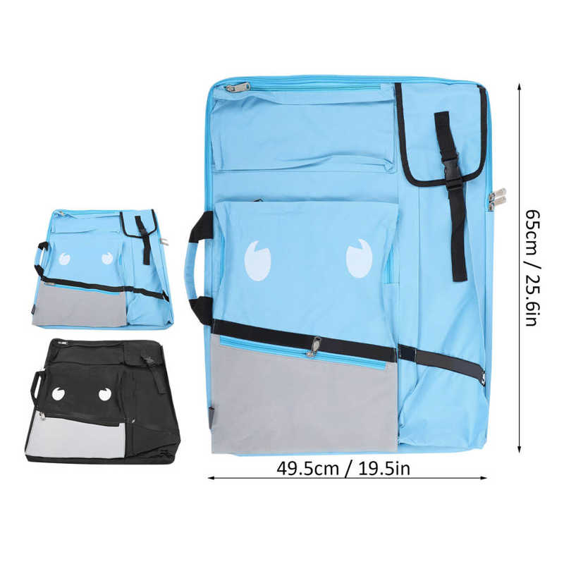 Artist Backpack Drawing Board Water-Resistant Sketchpad Multi-Function Art Storage Supplies 4K Sketchpad Bag Case