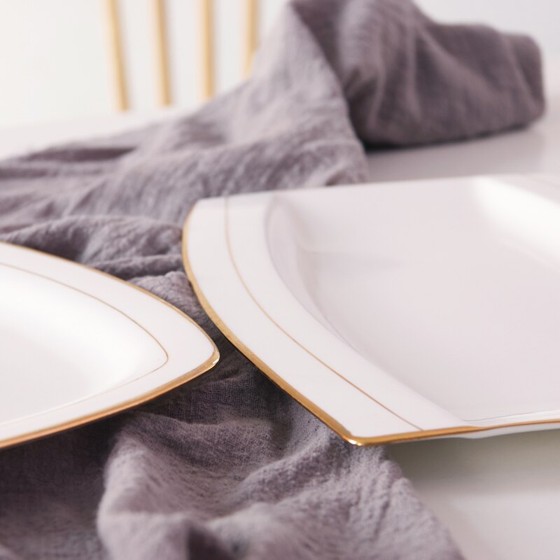 Vis Gevulde Vis Plaat, Huishouden Bone China Europese Stijl Keramische Vis Schotel, grote Rechthoekige Japanse Schotel