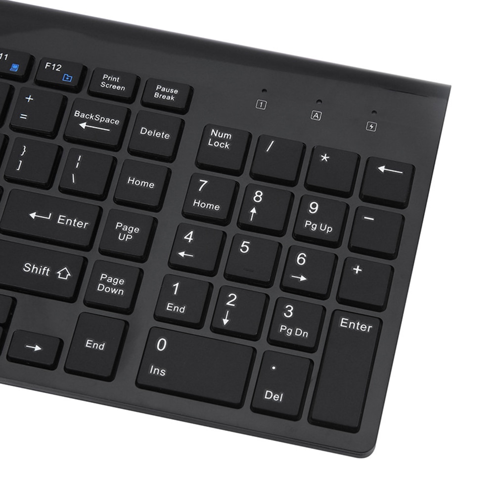 Wireless 2.4G Keyboard and Mouse 800-1200DPI Mechanical Keyboard Mouse Set for Laptop Computer Ultra-thin Keyboard Mouse