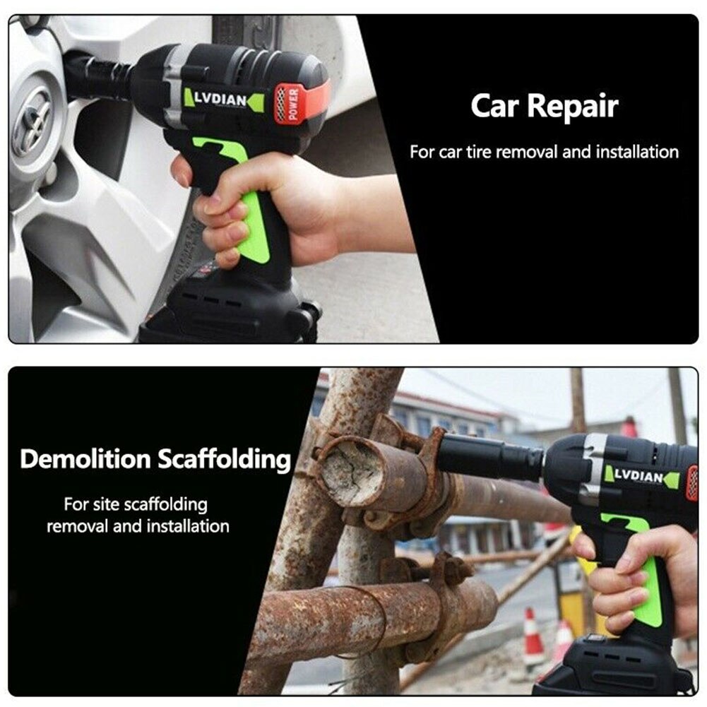 Multifunctional Carpenter Electric Tools Cordless Impact Wrench Scaffolder Brushless Wireman Rechargeable Practical Waterproof