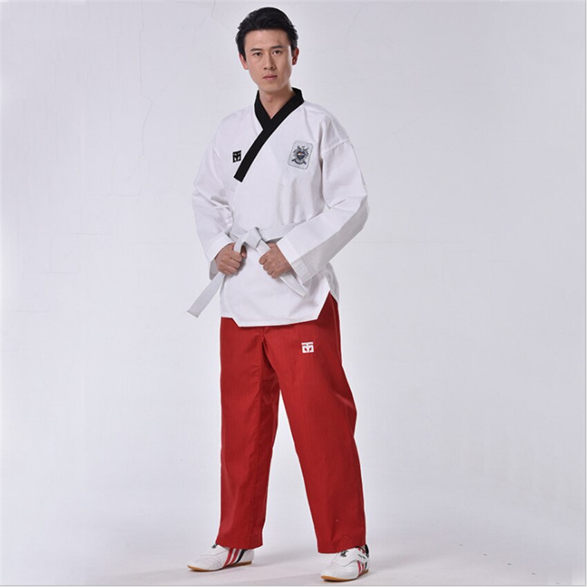 Adult Kung Fu Uniform Traditional Chinese Clothing for Men Boxing Competition WuShu Taekwondo Tai Chi TKD Clothing Top+Pant
