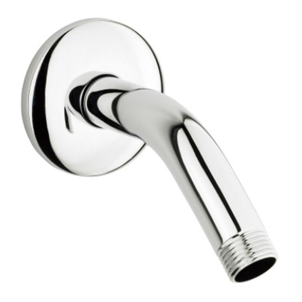 Bathroom Fixed Pipe Bend Shower Head Arm Stainless Steel With Flange Durable Home Shower Accessory Wall Mounted 150mm