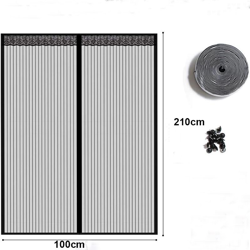 Magnetisk myggenet dørnet anti flue insekt mygge dørskærm anti-myg magnetisk gardin net til dør beskyttelsesnet