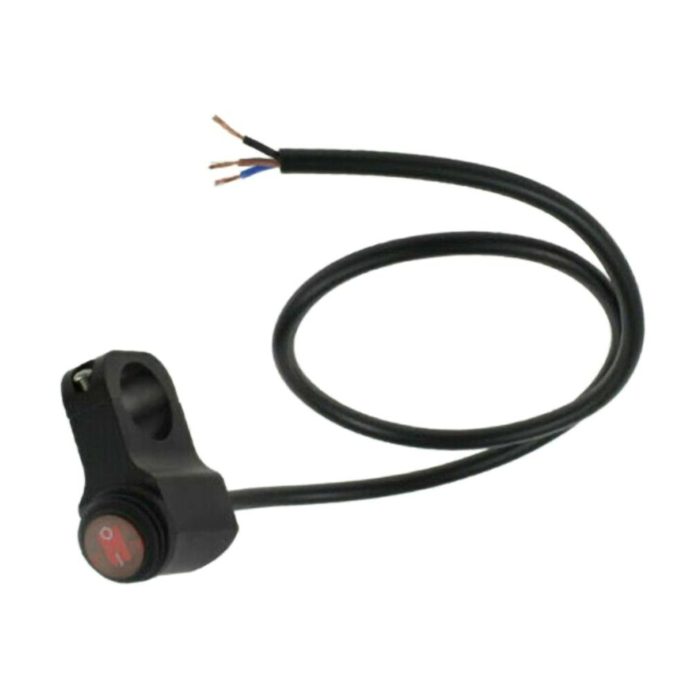 Universele Motorfiets Stuur Koplamp Schakelaar Op Off Knop Voor Motorbike DC12V/10A Zwart Op Off Schakelaar Voor Fog Spot lichten