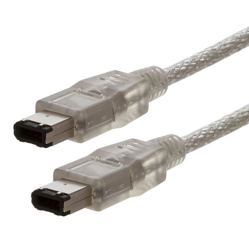 5ft 6 pin Man 6 pin Mannelijke Clear Firewire 400/400 Kabel voor IEEE 1394 apparaten