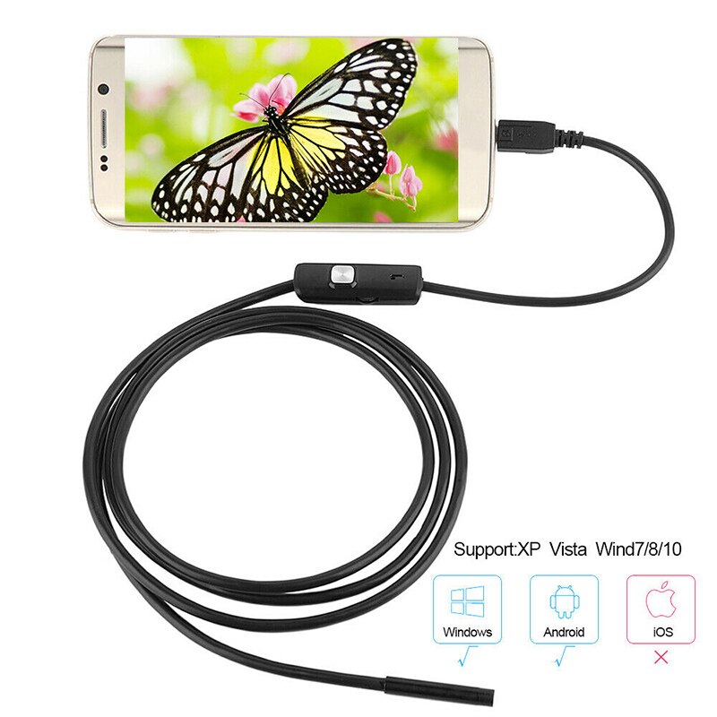 5.5Mm Industriële Endoscoop Camera Hd Usb Led Endoscoop Waterdichte Inspectie Borescope Voor Android Pc Hogard