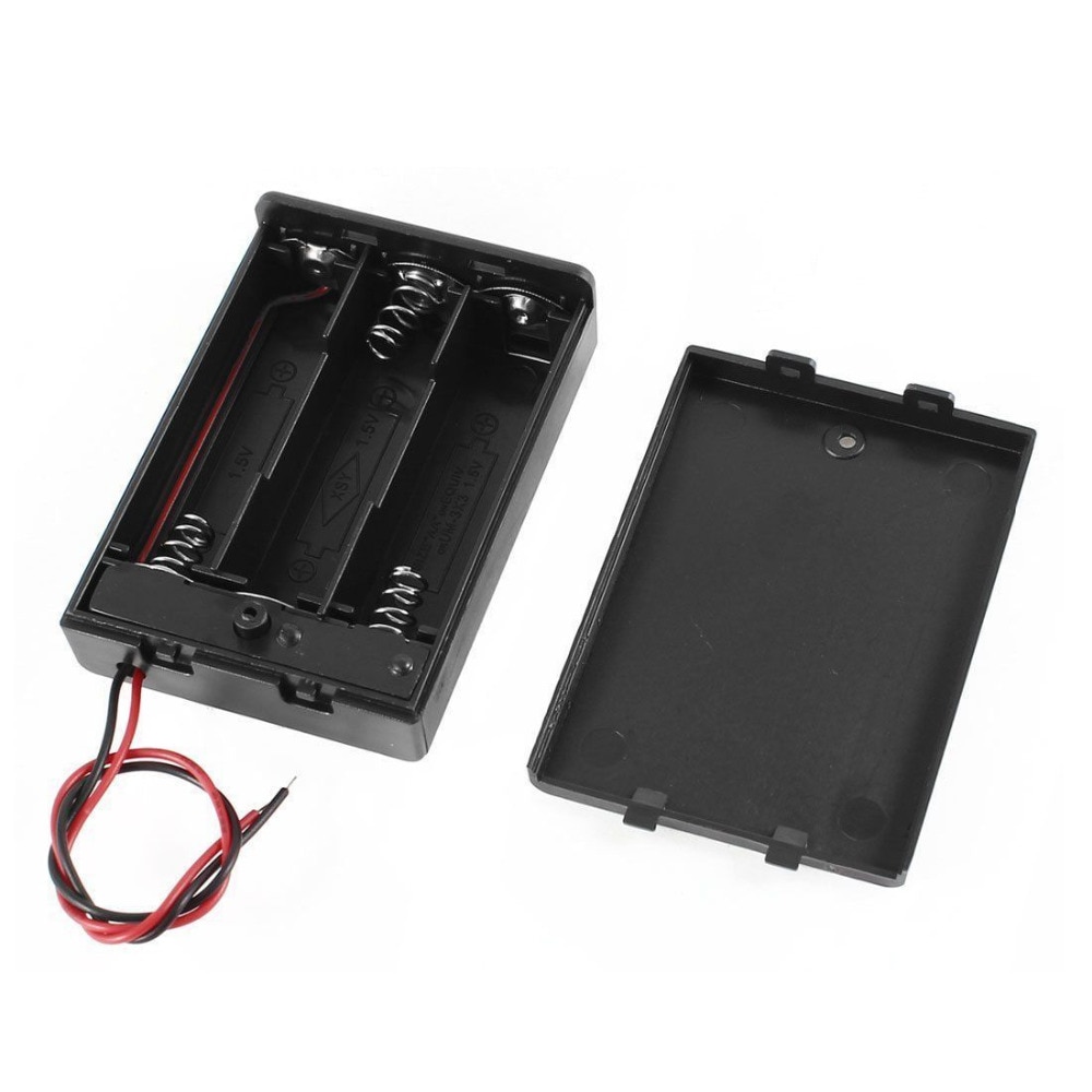 Diy Opbergdoos Houder Case 3x Aa Batterij Storage Case Box Clip Houder Voor 3 X Aa Oplaadbare batterij