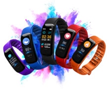 Reloj inteligente ultradelgado minimalista para hombre y mujer, pulsera totalmente táctil, rastreador de Fitness y presión arterial,