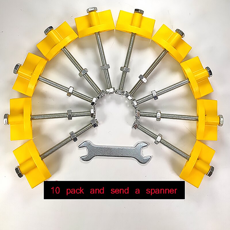 10Pcs Manual tile Locator Wall Tile regulator Height Adjustment Positioner Leveler Ceramic Fine Thread Rising Construction Tool