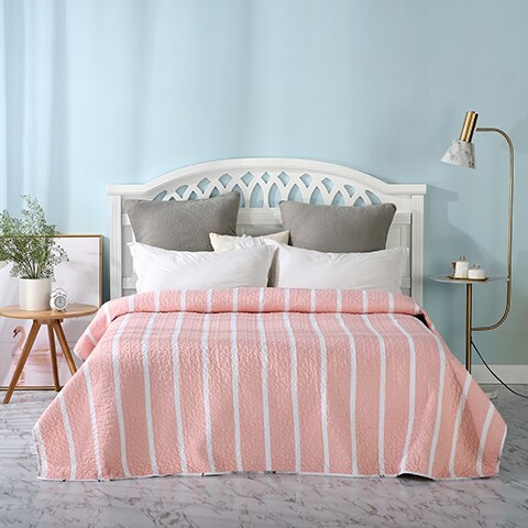 Bedsprei en sprei van microvezel, dun dekbed - tweepersoons/queensize 19: 6