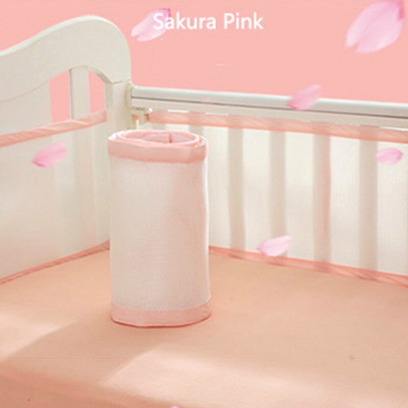Baby Bed Bumper Ademend Mesh Wieg Protector Baby Beddengoed Set Doek Om De Cot Voor Alle Size Wieg Zuigeling Veilig hek
