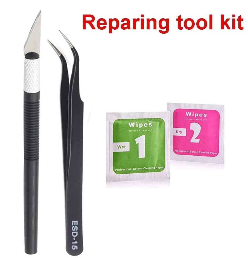 OEM Hinten Zurück Kamera Objektiv Ersatz für iPhone 12 und iPhone 12 Mini mit Vor-Installiert Klebstoff und Reparatur toolkit Mit Ring